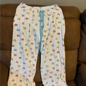 Hue Flip flop pajama capri pants, medium